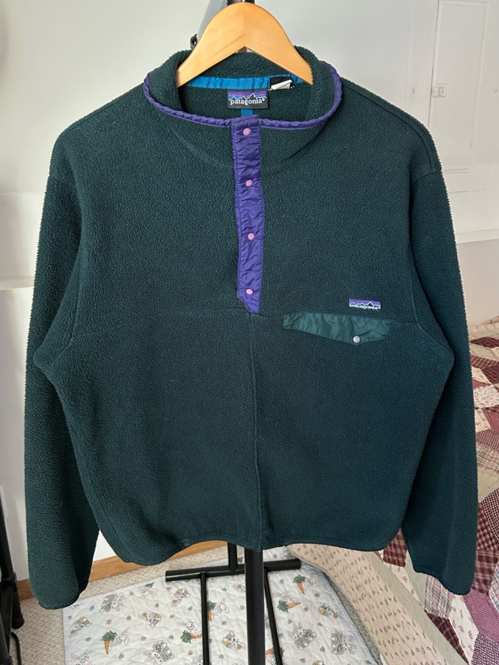 Vintage Patagonia Synchilla Fleece Snap-T Pullover Sweater Jacket